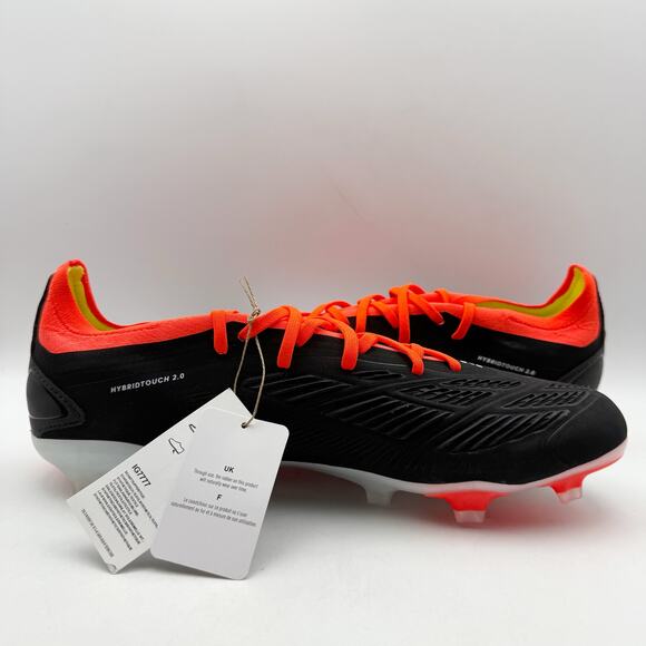 Adidas Mens Predator PRO FG Firm Ground Soccer Cleats US 12 Black Athletic EUC